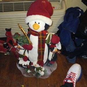Penguin and pals holiday decor